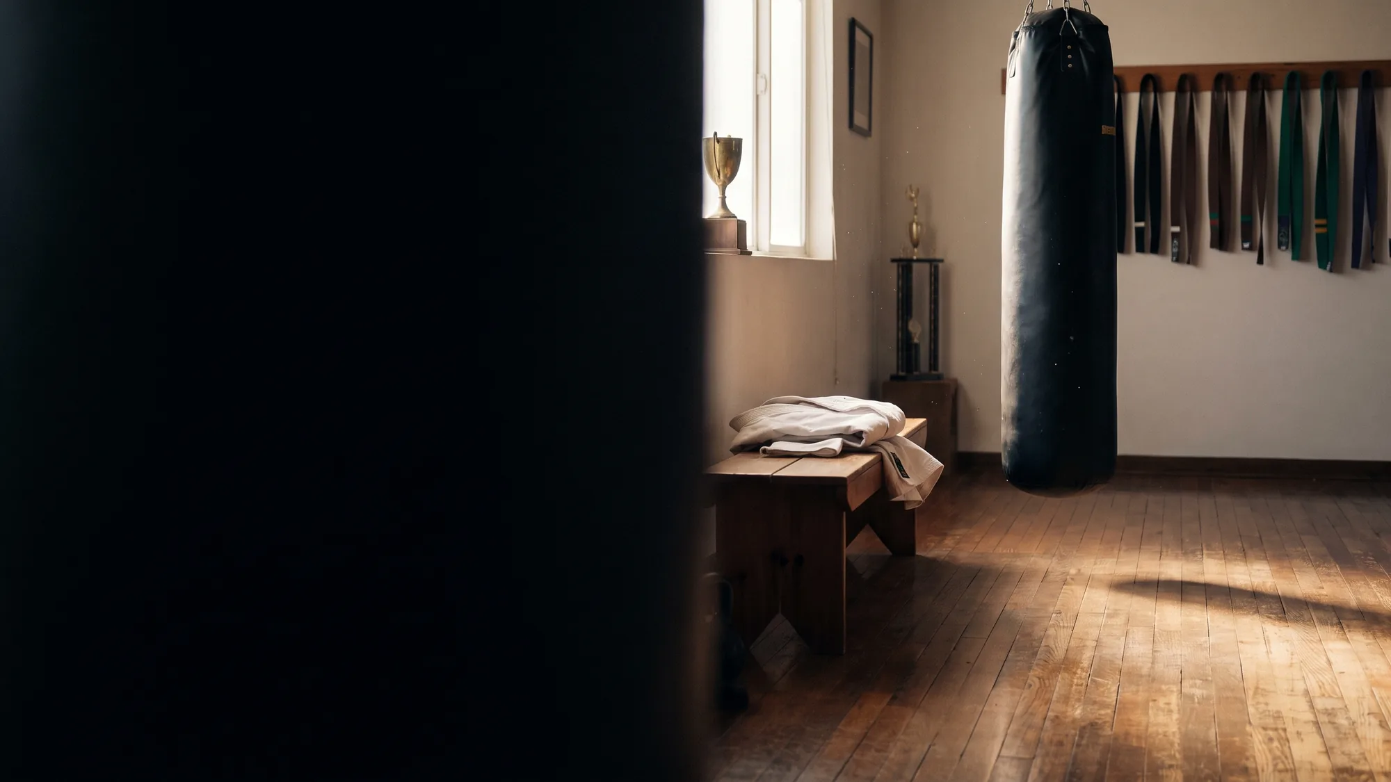 Traditional karate dojo interior at West Bay Martial Arts in Warwick, Rhode Island